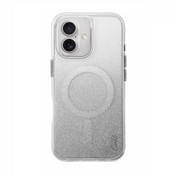 Uniq Hülle Coehl Lumino Iphone 16 6,1" Mit Magnetischem Ladeanschluss, Silber/glitzernd Silber