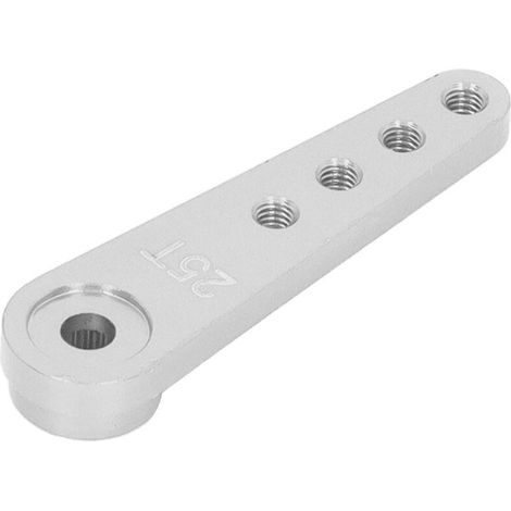 Verlängerter 25t Universal-servoarm Aus Aluminium Für Modelle Im Maßstab 1:8 Und 1:10, Silberfarben