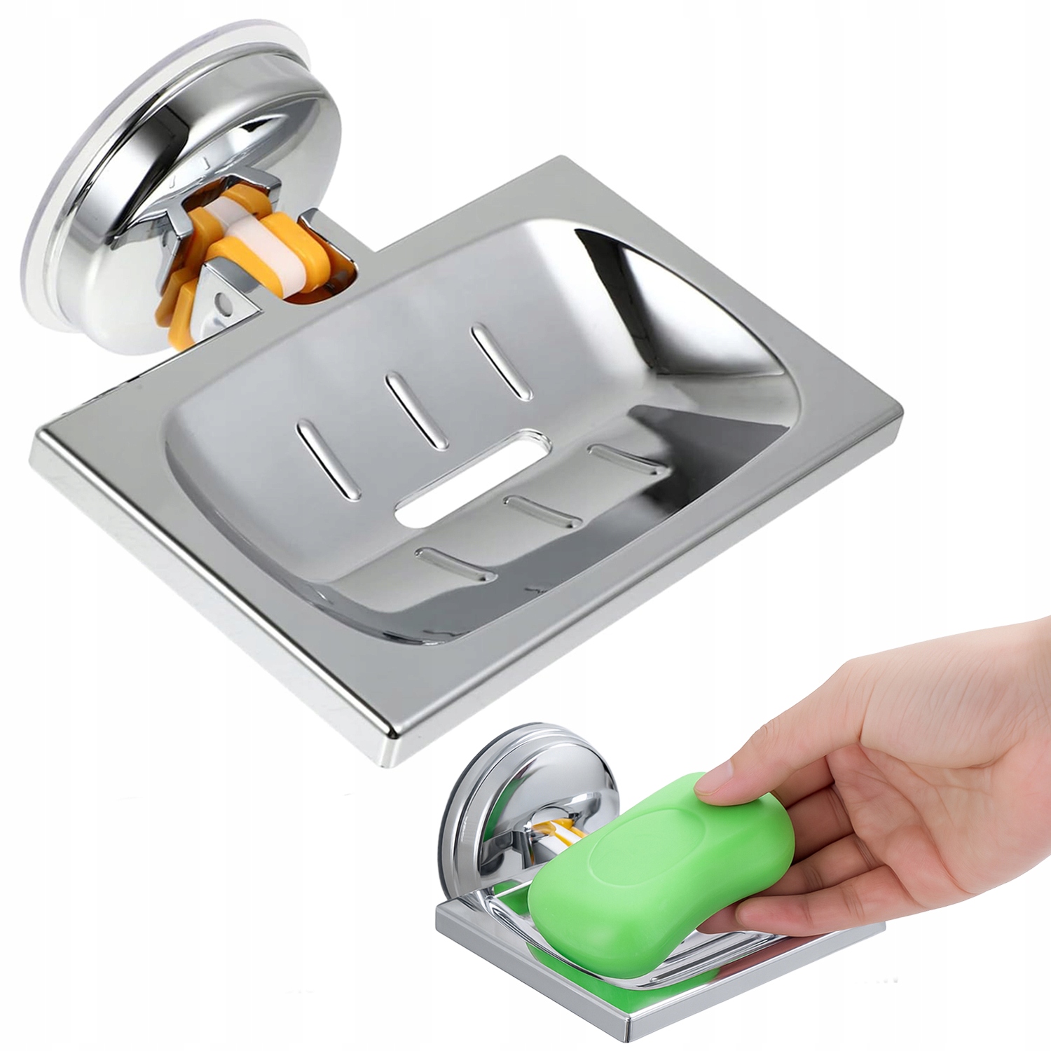 Seifenschale Aus Chrom Mit Saugnapf, Seifenablage Für Die Dusche