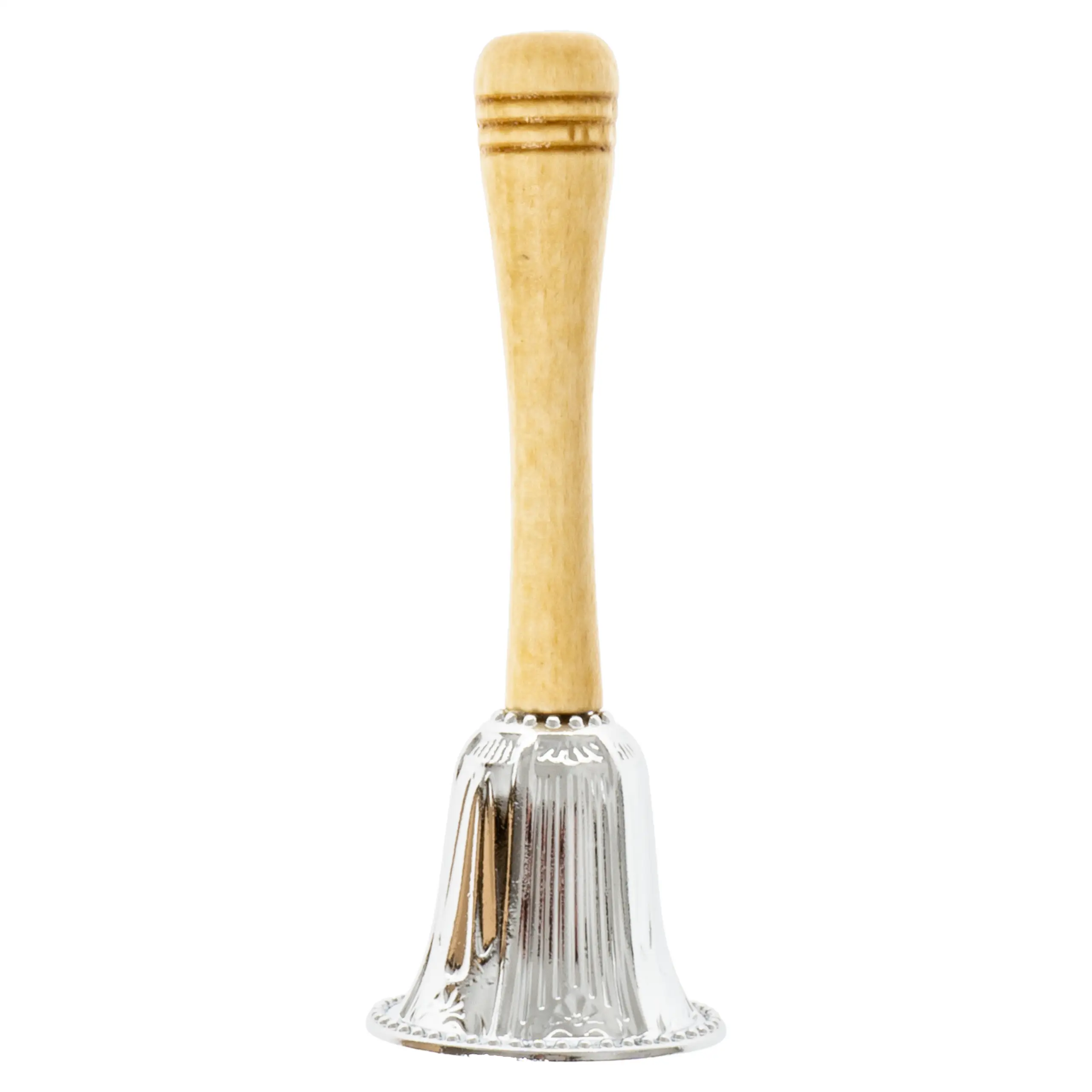 Glocke Für Die Fronleichnamsprozession Für Einen Jungen, Aus Holz, Silberfarben, 13 Cm