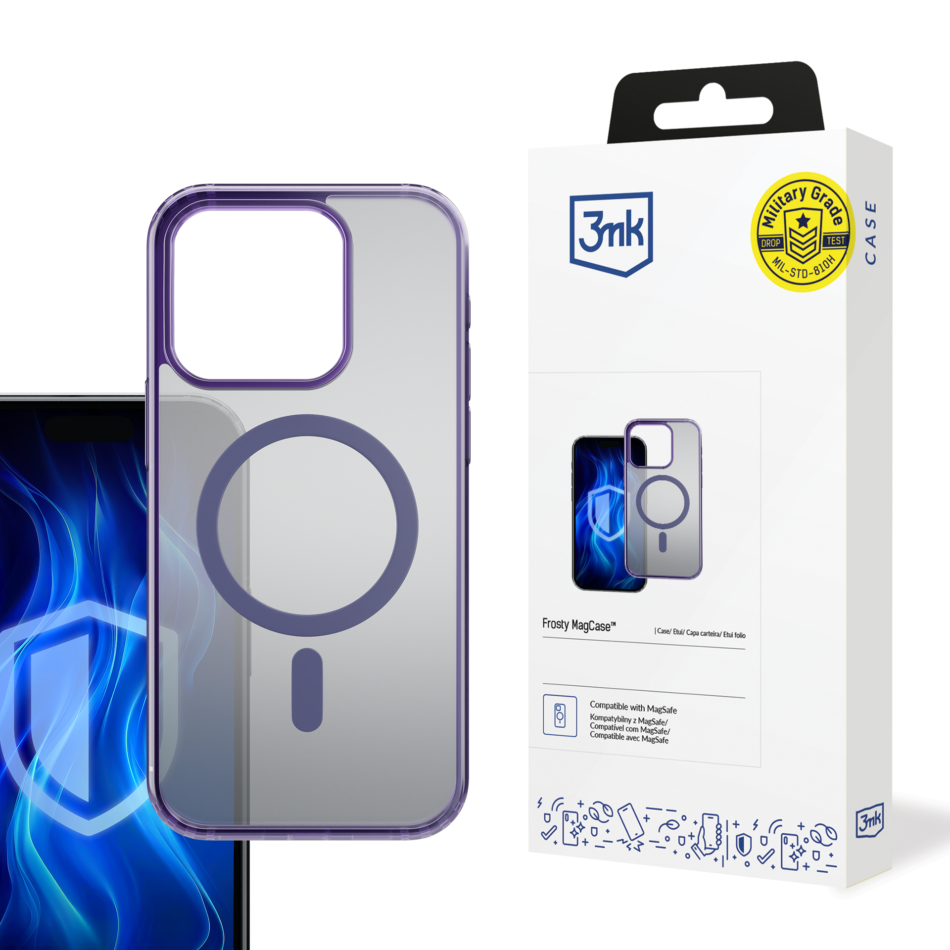 Apple Iphone 13 Pro Max – 3mk Frosty Magcase Lila
