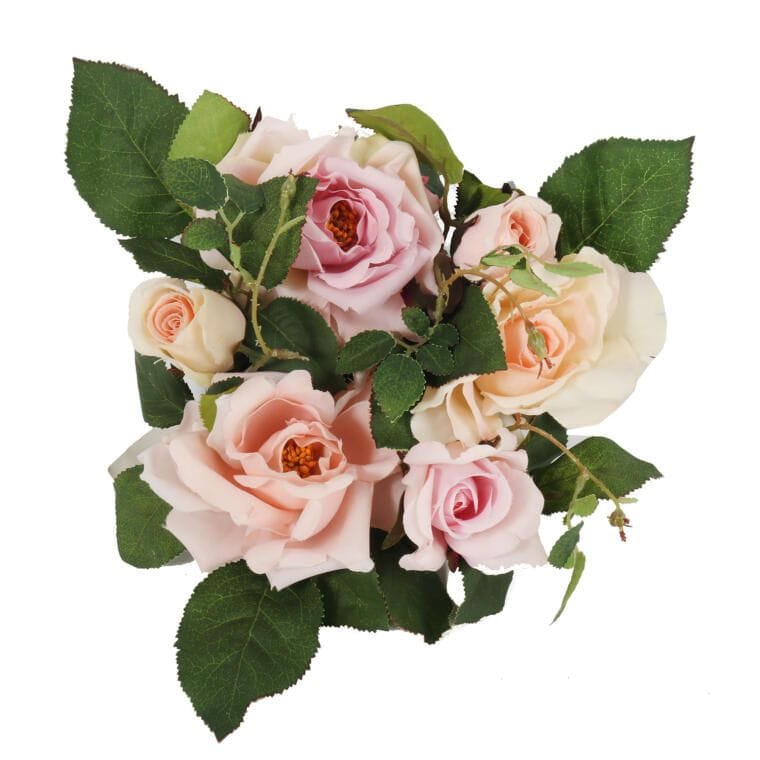 Romantischer Kranz Mit Lila Rosen, Durchmesser 20 Cm