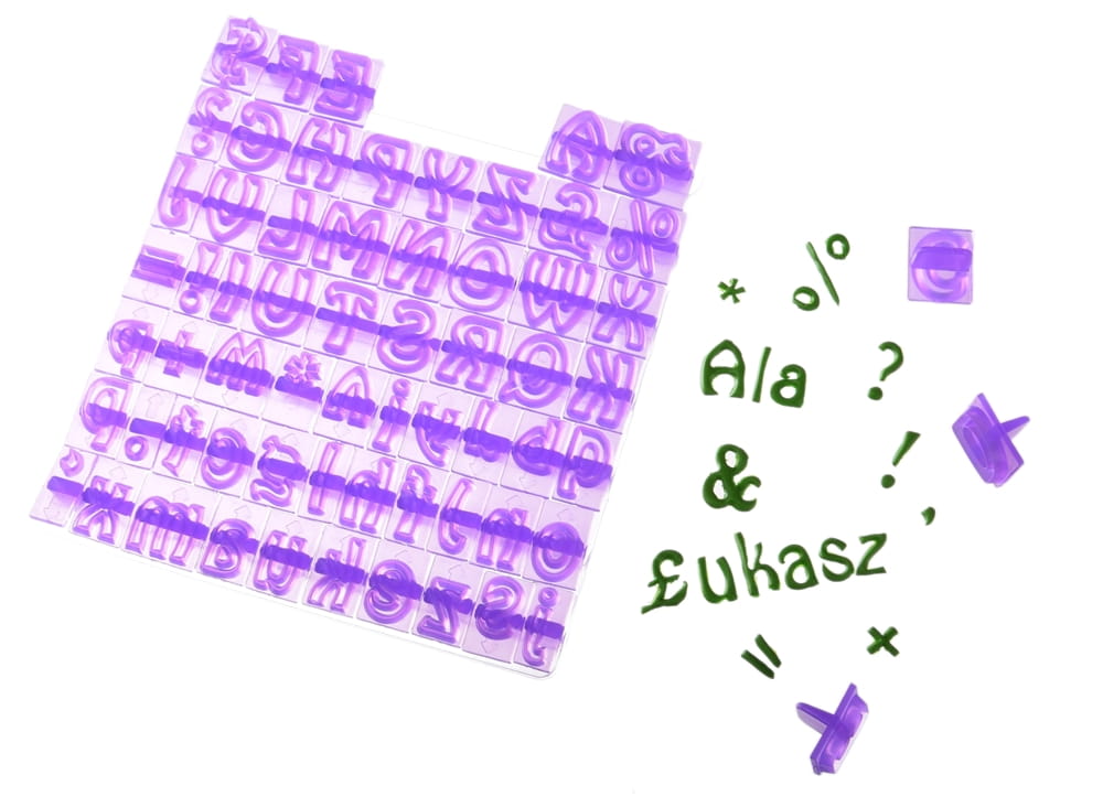 Ausstechformen Für Zuckerpaste, Kleine Und Große Buchstaben