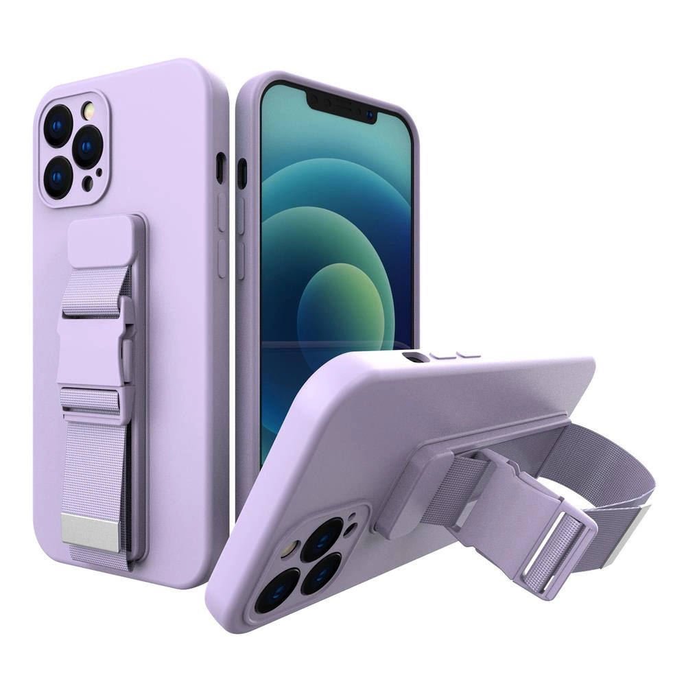 Seilhülle, Gelhülle Mit Trageband, Kette, Tasche, Trageband, Iphone 11 Pro, Lila