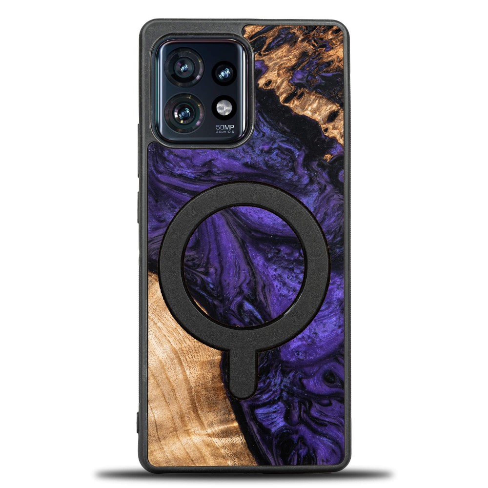 Bewood Unique Schutzhülle Für Motorola Edge 40 Pro – Violett Mit Magsafe