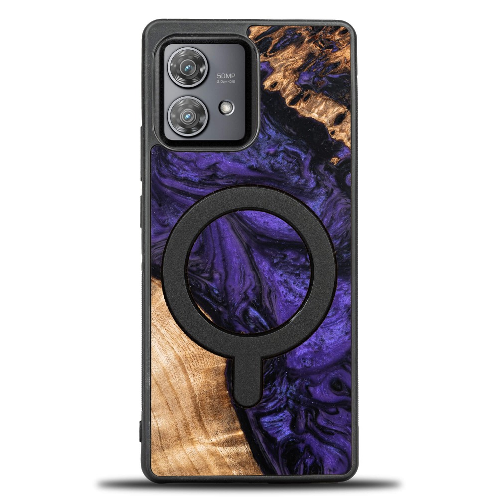 Bewood Unique Schutzhülle Für Motorola Edge 40 Neo – Violett Mit Magsafe