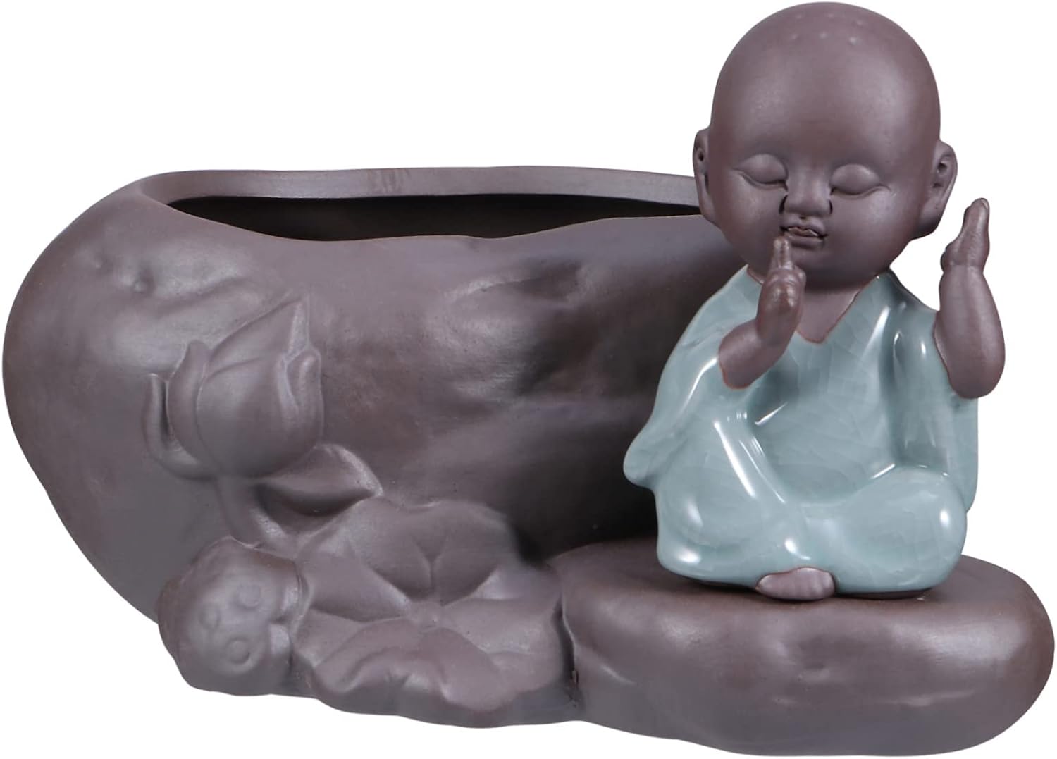 Pot En Céramique De Style Zen Chinois, Jardinière Hydroponique, Non Peinte, Style Vintage, Pour Le Bureau Et L'Intérieur