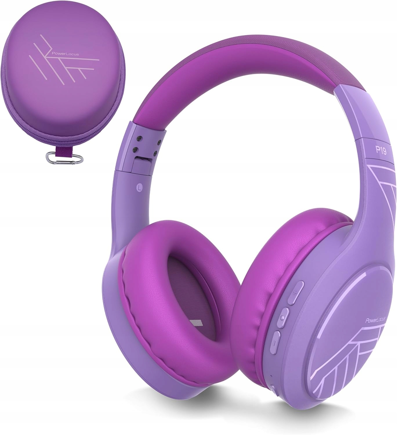Powerlocus P19 Bluetooth-kopfhörer, 4 Equalizer-modi, 60 Stunden Akkulaufzeit, Faltbar, Inklusive Etui