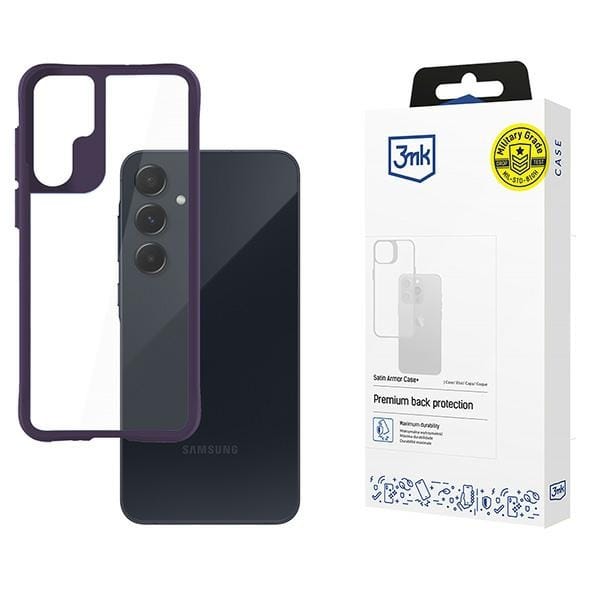 Samsung Galaxy A55 5g - 3mk Satin Armor Case+ Lila