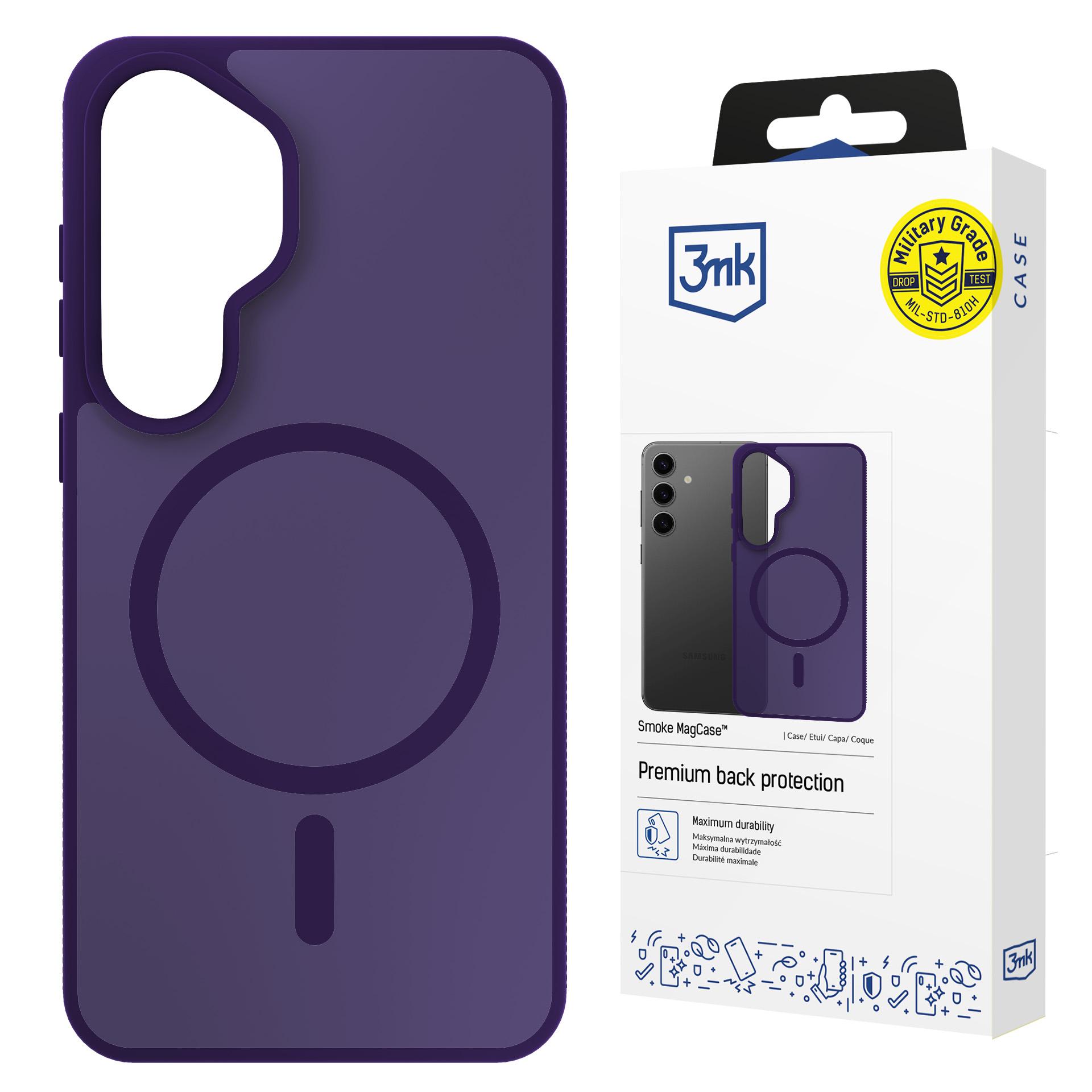 Samsung Galaxy S25 - 3mk Smoke Magcase Lila