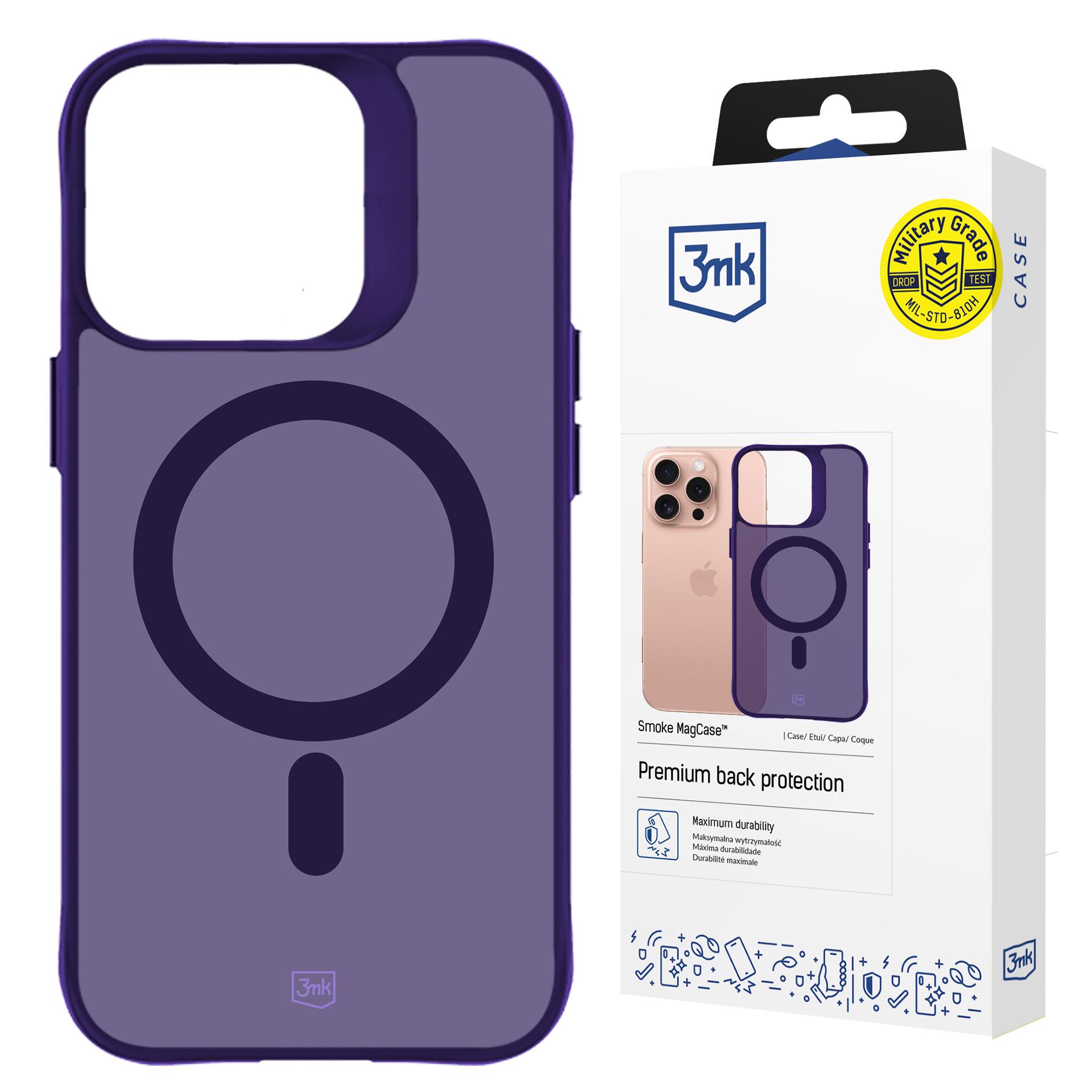 Apple Iphone 16 Pro Max – 3mk Smoke Magcase Lila