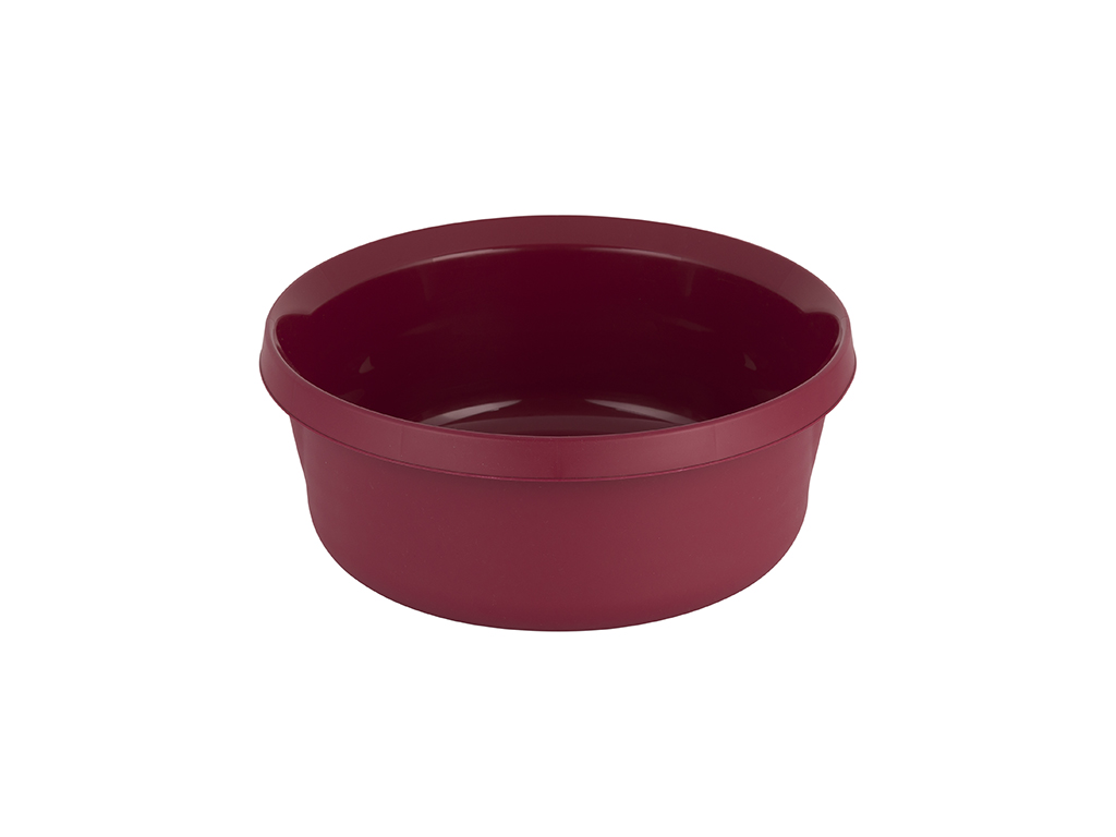 Matte 2l Weinrote Plastikschüssel -jag