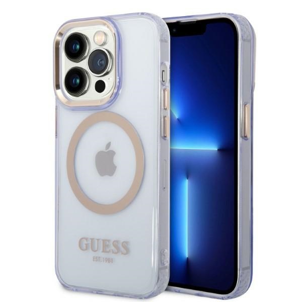 Iphone 14 Pro Max Guess Magsafe Lila Hülle