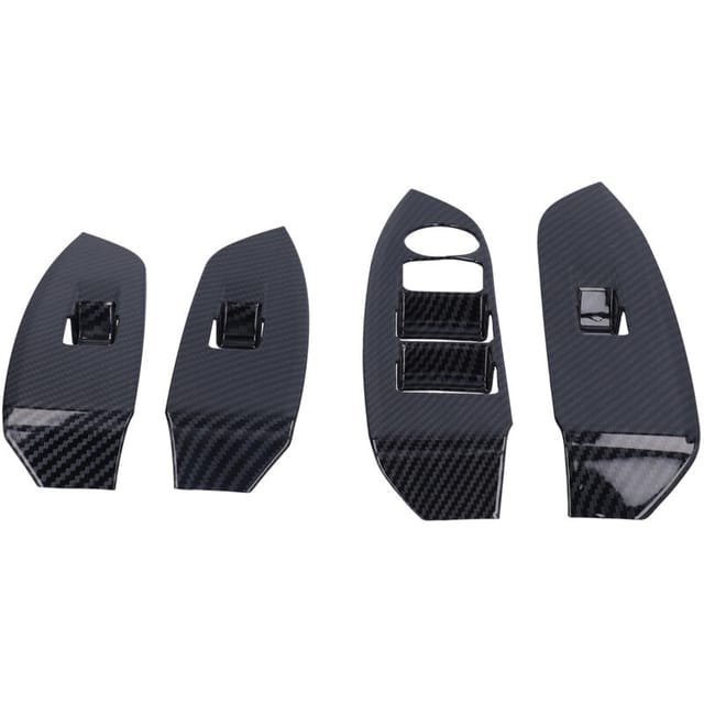 Cx-3 2016-2021 Auto-modifikation Carbonfaser-schalterpanel Innenausstattung Schalterpanel-abdeckung 4-teiliges Set