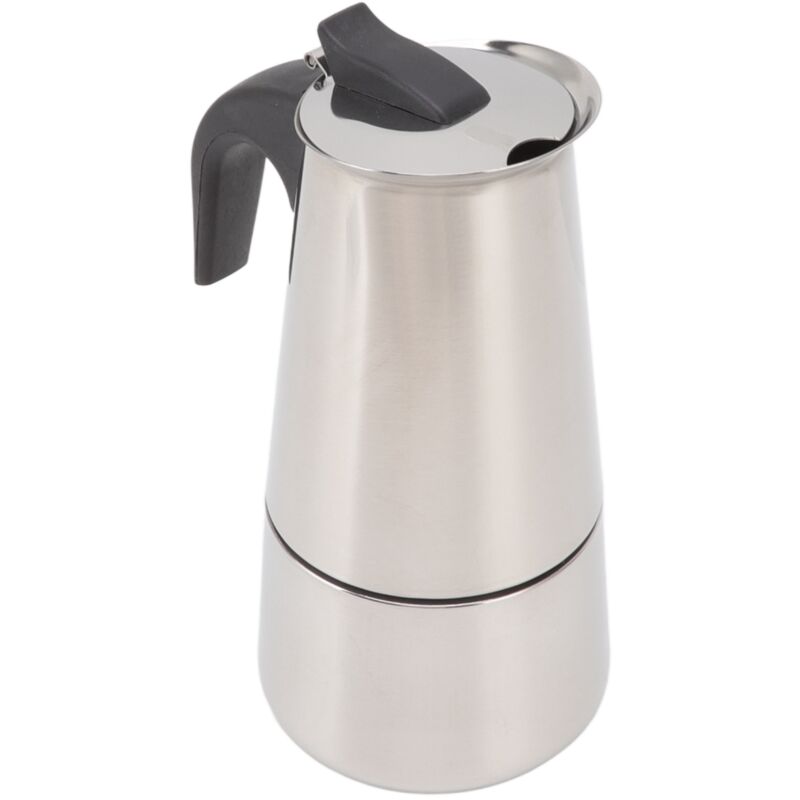 Tragbare Espressokanne Aus Edelstahl, Kaffeekanne Für Zuhause Und Unterwegs, 3-teilig (600 Ml).