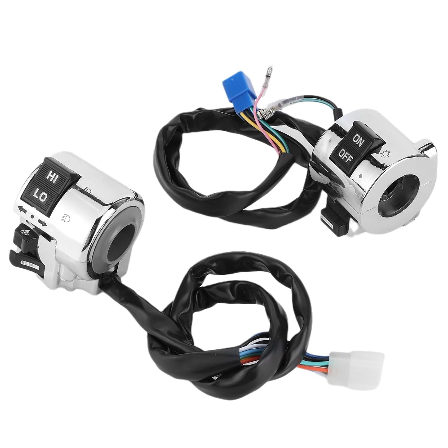 Motorrad-lenkerschalter 1 Paar, Lenkerschalterteile Universal-lenker-bedienknopf Blinkerschalter Für Scheinwerfer, Hupe Und Blinker
