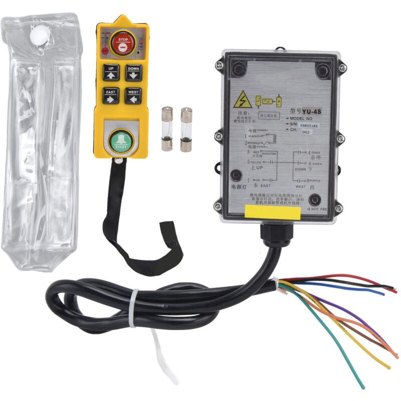 Yu4sac 380v Industrieller Einhebel-fernbedienungsschalter-sender-kit Für Elektrokrane
