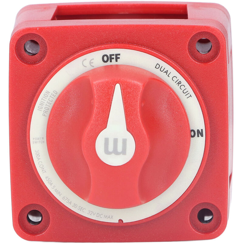 Zweikreis-batterieschalter, Kombinations-batterieschalter, 300 A Zweikreis-zündknopfschalter Mit 4 Drähten, Abnehmbar, Ip66