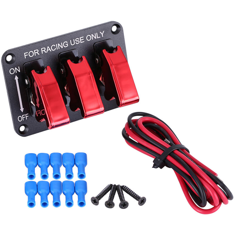 12v-wippschalterpanel Im Rennwagen-design Mit Ins-leistungssteuerung Für Elektrische Geräte – Vielseitig Und Stilvoll.