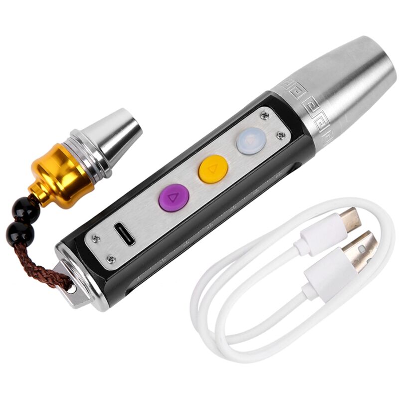 3 Led-usb-wiederaufladbare Jade-taschenlampe, Schmuck- Und Edelstein-identifizierungsleuchten