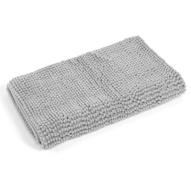 50 X 120 Cm Silbergraue, Weiche, Rutschfeste Fußmatte Für Küche, Schlafzimmer, Bad Und Badezimmer