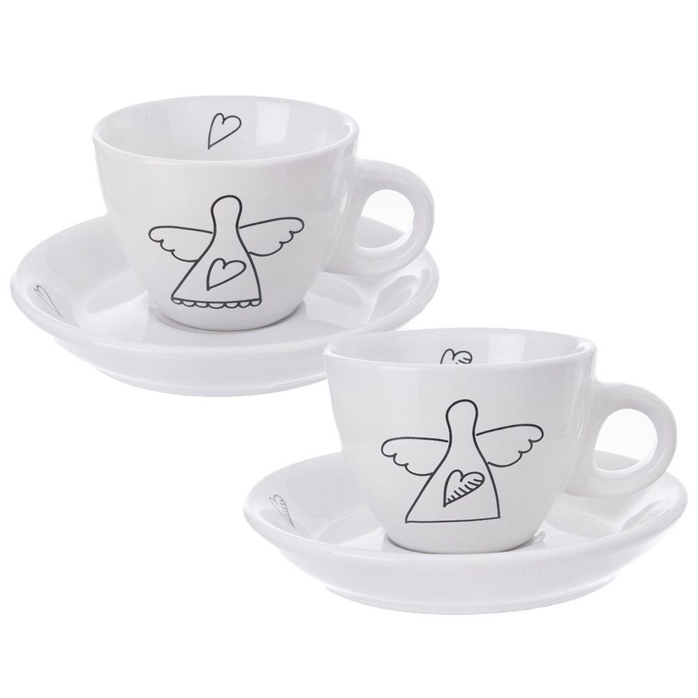 2er-set Espressotassen, Engel-tassen-set Als Geschenk