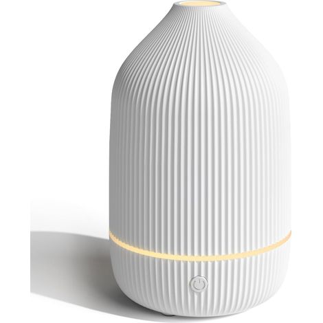 Weißer 100-ml-aromatherapie-diffusor, Ultraschall-luftbefeuchter Mit Kaltnebel, 7-farbigen Led-leuchten Und Automatischer Abschaltung, Für Zuhause Oder Büro