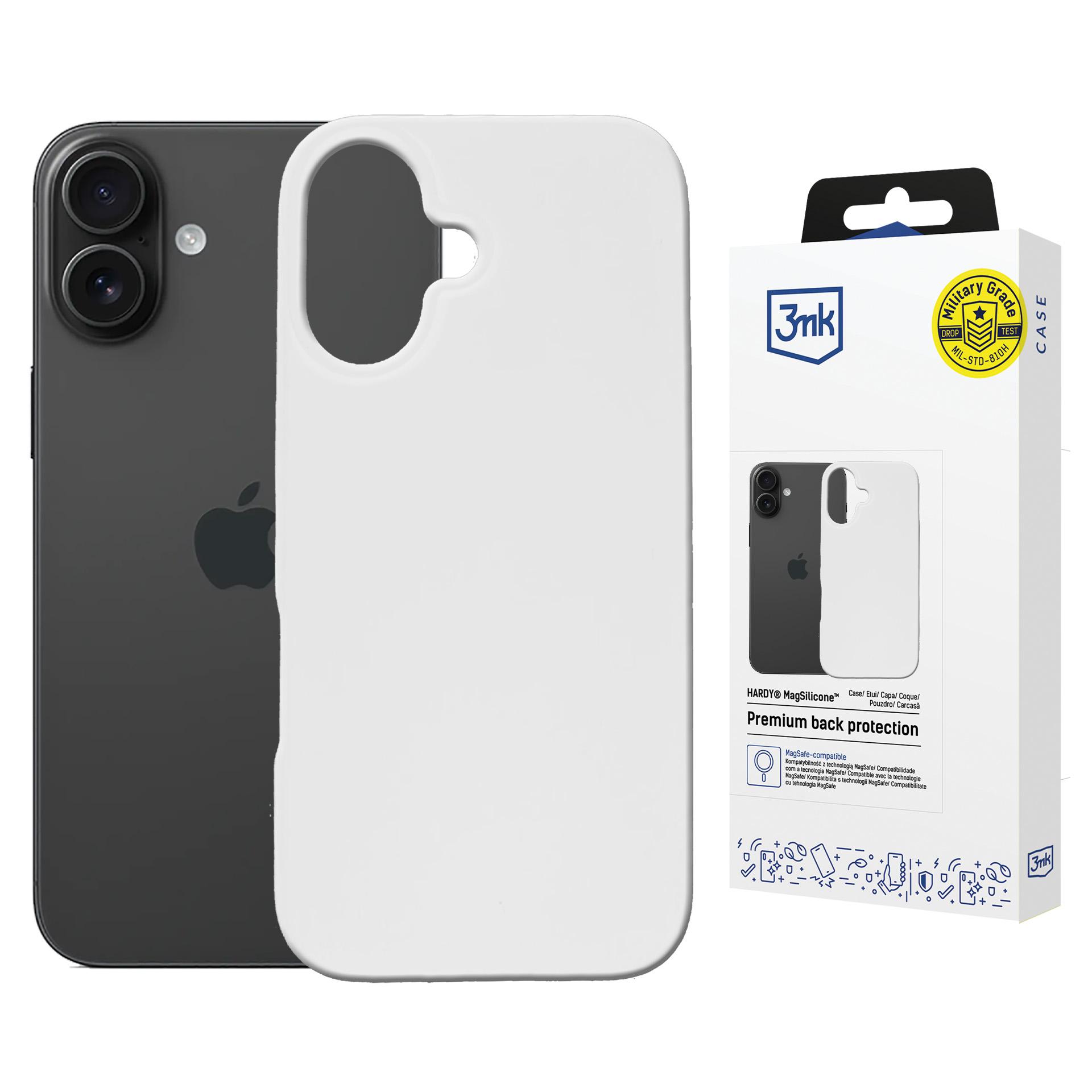 Apple Iphone 16 – 3mk Hardy Magsilicone Weiß