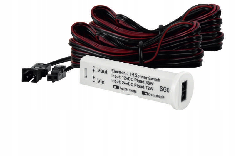 Möbel-näherungsschalter Mit 2 Funktionen, 12–24 V, 5 A, 60–120 W, Für Schränke, Weiß
