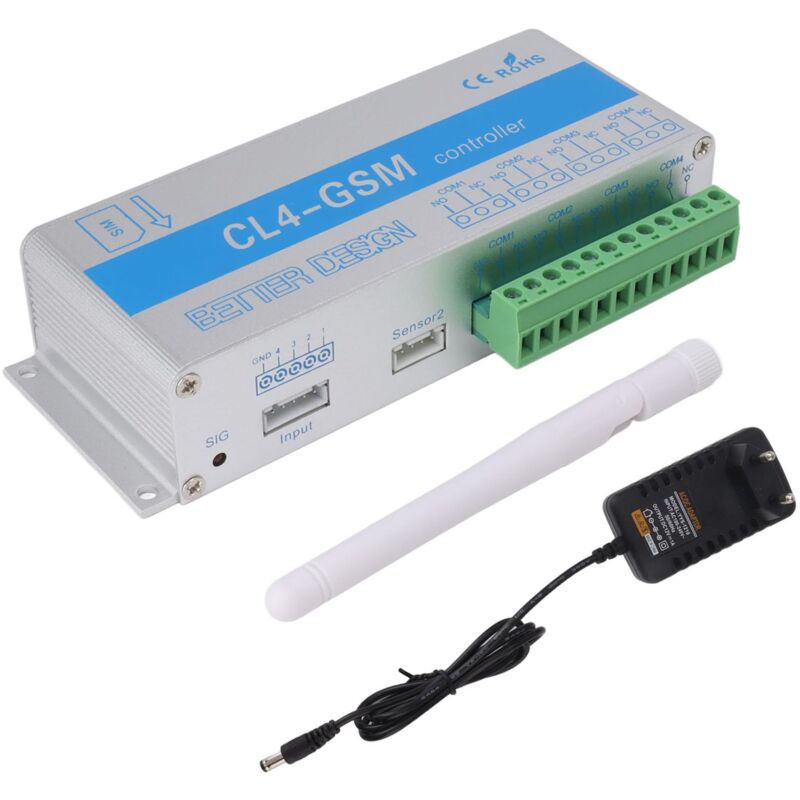 Gsm-fernsteuerrelais – Frequenz 850/900/1800/1900 Mhz – Schutzart Ip30 – Aluminium Für Industrielle Anwendungen