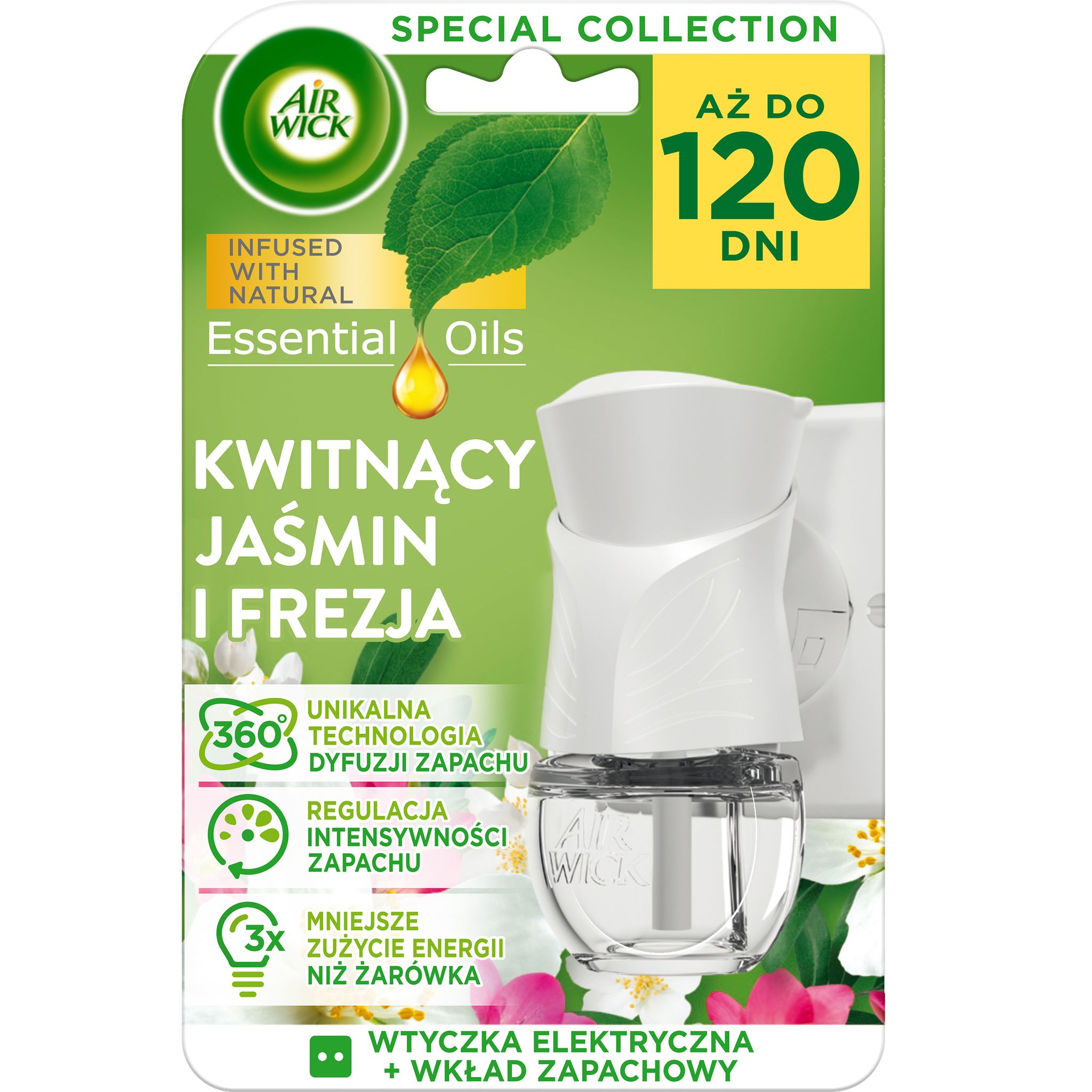 014163 Air Wick Elektrisches Duftset „blühender Jasmin Und Freesie“ 19 Ml