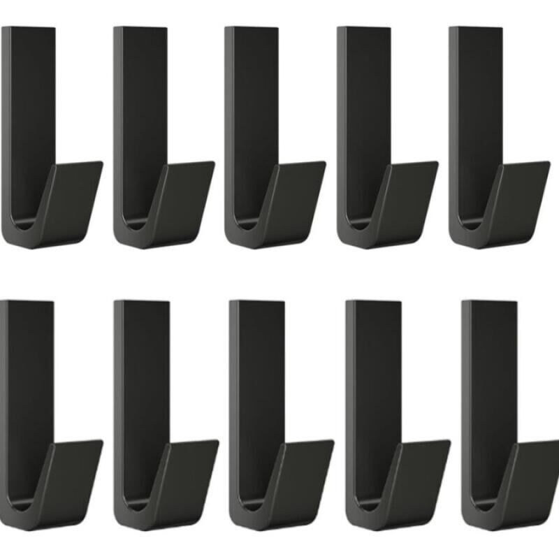 10 Stück Selbstklebende Wandhaken Aus Aluminium, Handtuchhalter Für Das Badezimmer, Küchentuchhalter, Selbstklebende Garderobe, Wandmontage Ohne Bohren