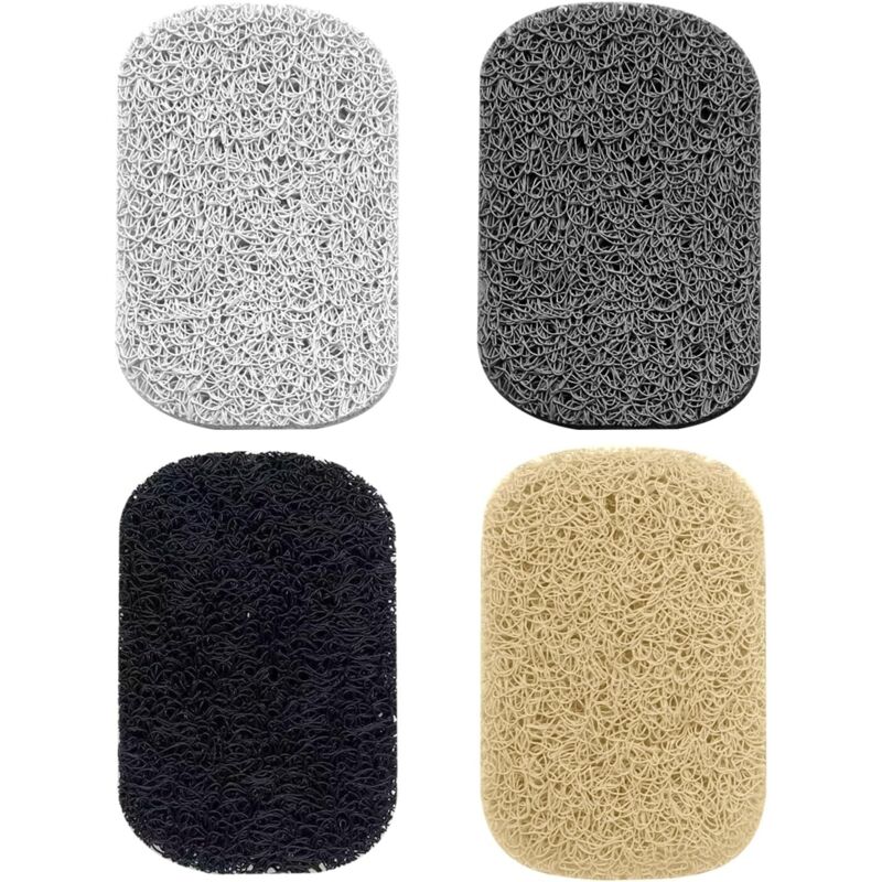 4er-set Luffa-seifenschalen, Seifenhalter, Rutschfest, Wiederverwendbar, Umweltfreundlich, Schnell Trocknend, Perfekt Für Das Badezimmer