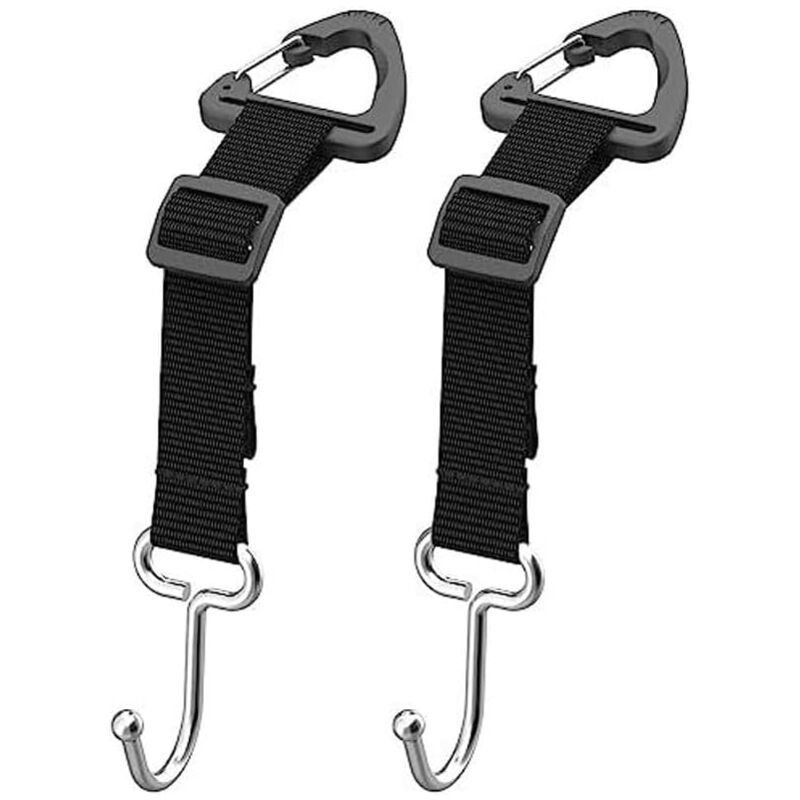 2 Stück Haken Für Autokopfstützen, Längenverstellbar, Multifunktionales Autozubehör Für Handtaschen Und Zum Aufhängen Von Kleidung