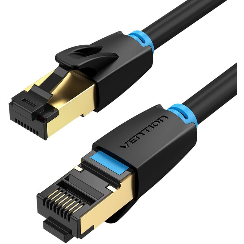 Cat 8 Ethernet-kabel 2 M, Rj45 Cat 8-kabel 40 Gbps 2000 Mhz, 28 Awg Internetkabel Mit Vergoldetem Stecker Und 4-lagiger Abschirmung, S/ftp Pimf Netzwerkkabel, Hochgeschwindigkeits-glasfaser-lan-kabel