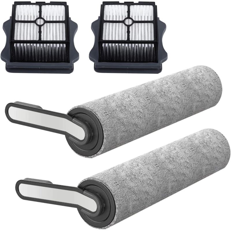 Ersatz-bürstenwalze Und Hepa-set Für Den Kabellosen Nass-/trockensauger Floor Ones 5 (2 X Bürstenwalze + 2 X Hepa-filter)