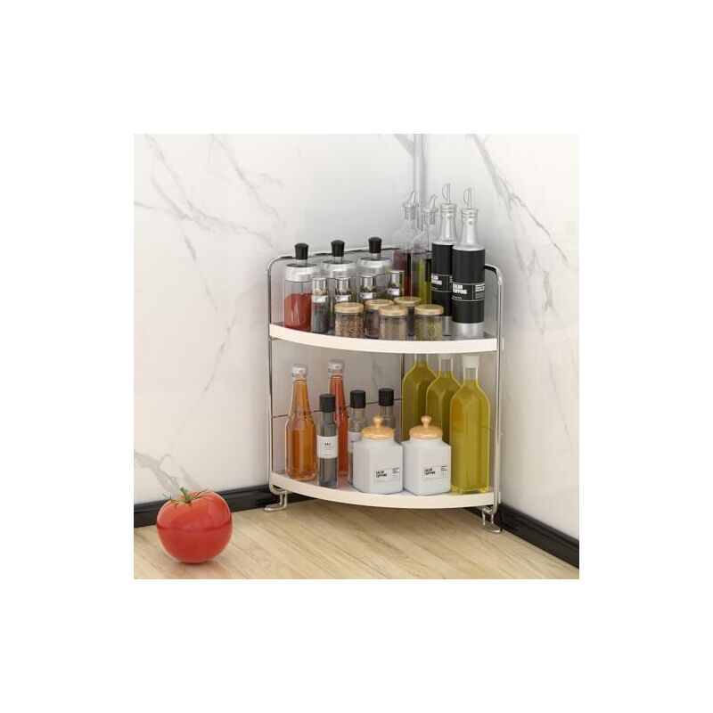 26,5 X 16 X 28 Cm, Weißes Regal Für Schränke, Küchenregal, Kleines Büroregal Für Den Schreibtisch, Aufbewahrung Für Die Küchenarbeitsplatte, Make-up-organizer Für Badezimmer, Küchen Und Büros