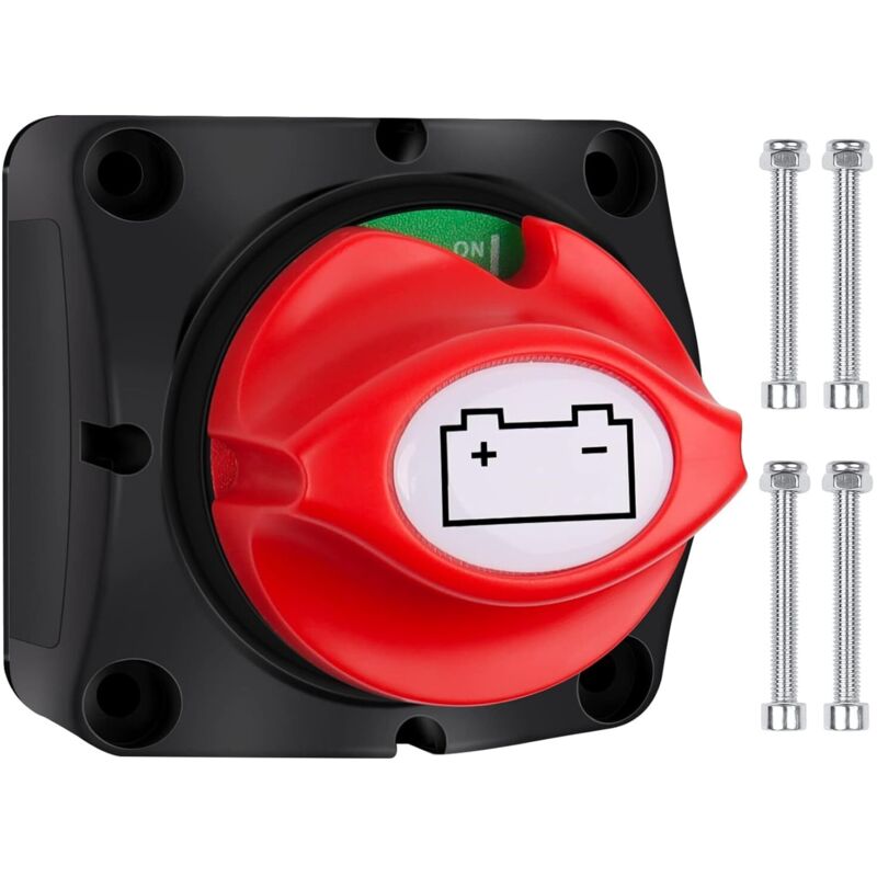 12v 24v 48v Batterietrennschalter 1-2-beide-aus, Batterie-hauptschalter 275a Batterieschalter Für Yacht, Boot, Lkw, Bus, Pkw, Motorrad
