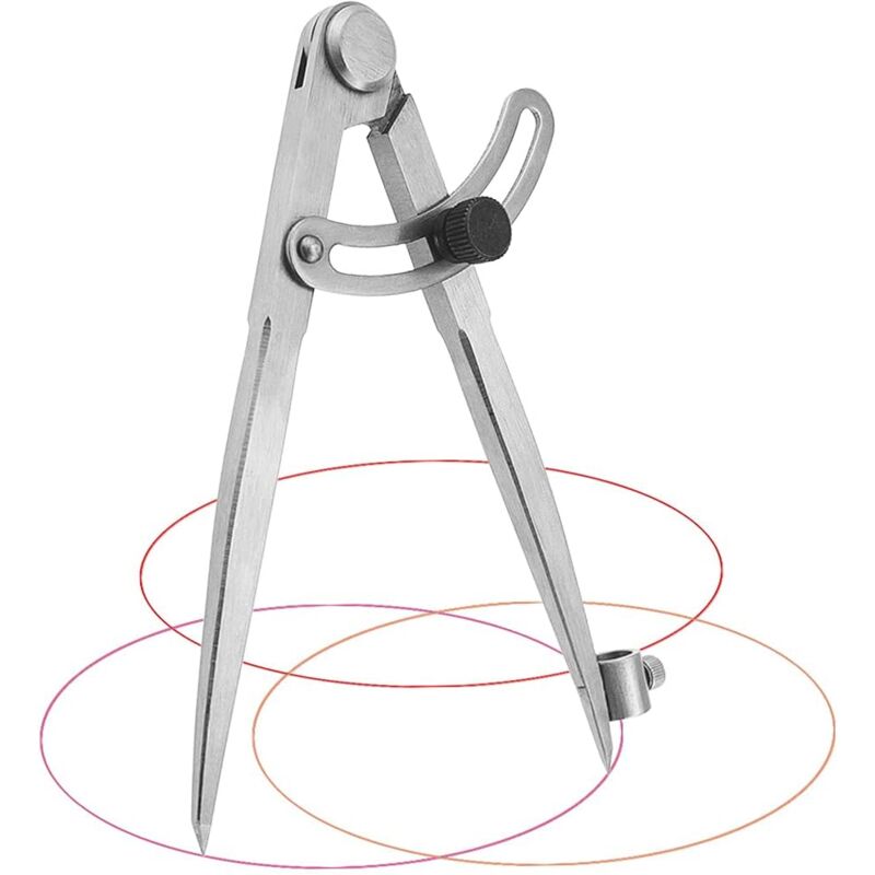 20 Cm Zimmermannskompass, Professioneller Zimmermannskompass Zum Zeichnen Von Kreisen, Für Tischlerei, Metallbearbeitung Und Lederarbeiten