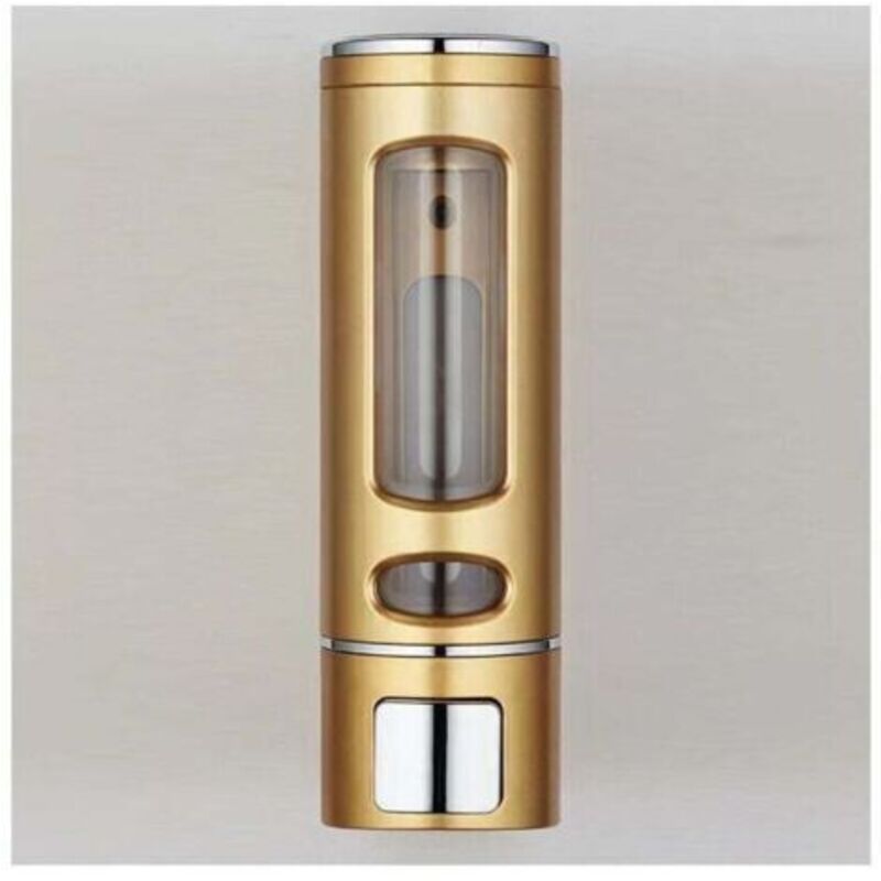 Goldener Seifenspender, Einfacher Seifenspender 400 Ml, Xu, Wandmontierter Duschgelspender, Seifenschale -