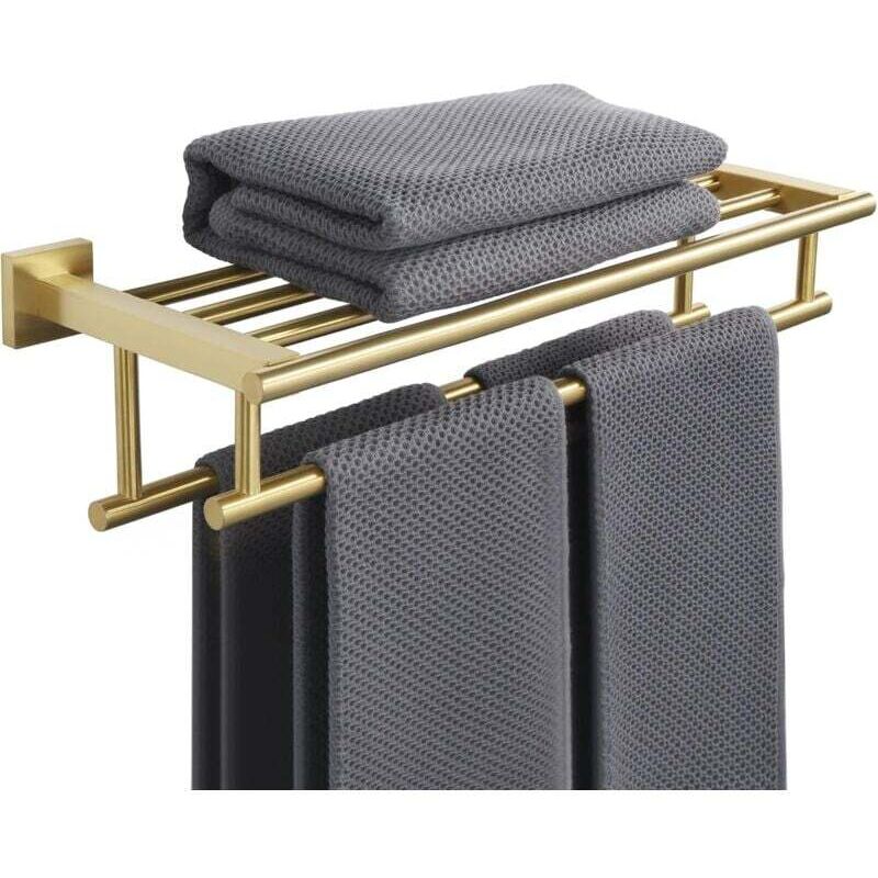 16-zoll-handtuchhalter Mit Zwei Wandhalterungen, Gz8040 - G Sus 304 Edelstahl, Gebürstetes Gold