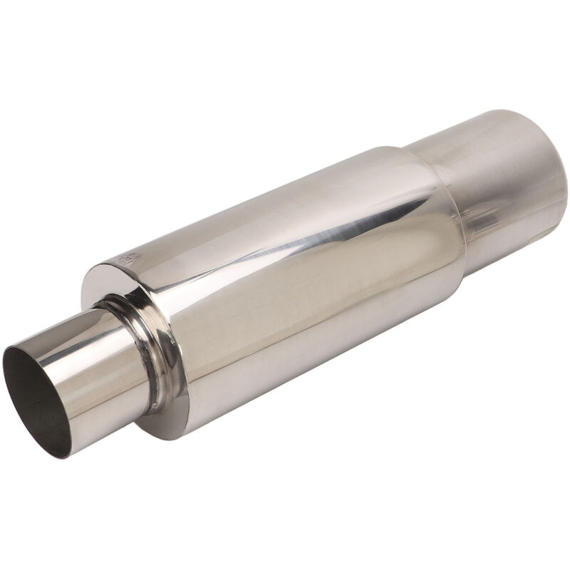Edelstahl-auspuffschalldämpfer-resonator, 2,5-zoll-einlass, 3,5-zoll-auslass – Universell Für Pkw – Optimale Leistung