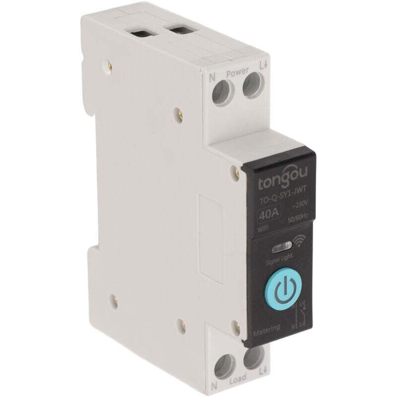 Din-schienen-leistungsschalter Mit Intelligentem Wlan-schalter, Drahtloser Fernbedienung Für Mobiltelefone, 3 Synchronisierungsmodi, Funktion Für Haushaltsgeräte, Geeignet Für Den Heimgebrauch (40 A)