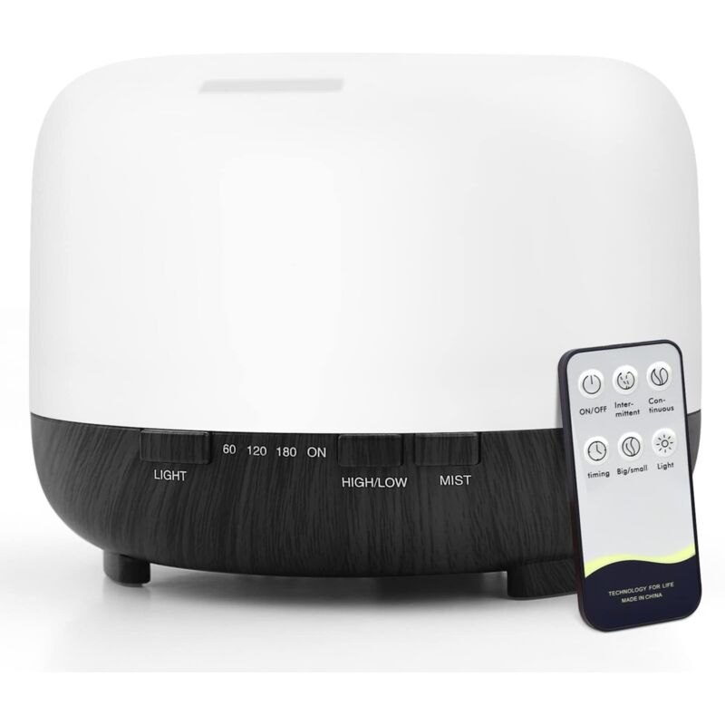 Ätherisches Öl-diffusor, Aromatherapie-diffusor Mit 7-farbigem Led-licht Für Große Räume, Ultraschall-luftbefeuchter Für Zu Hause