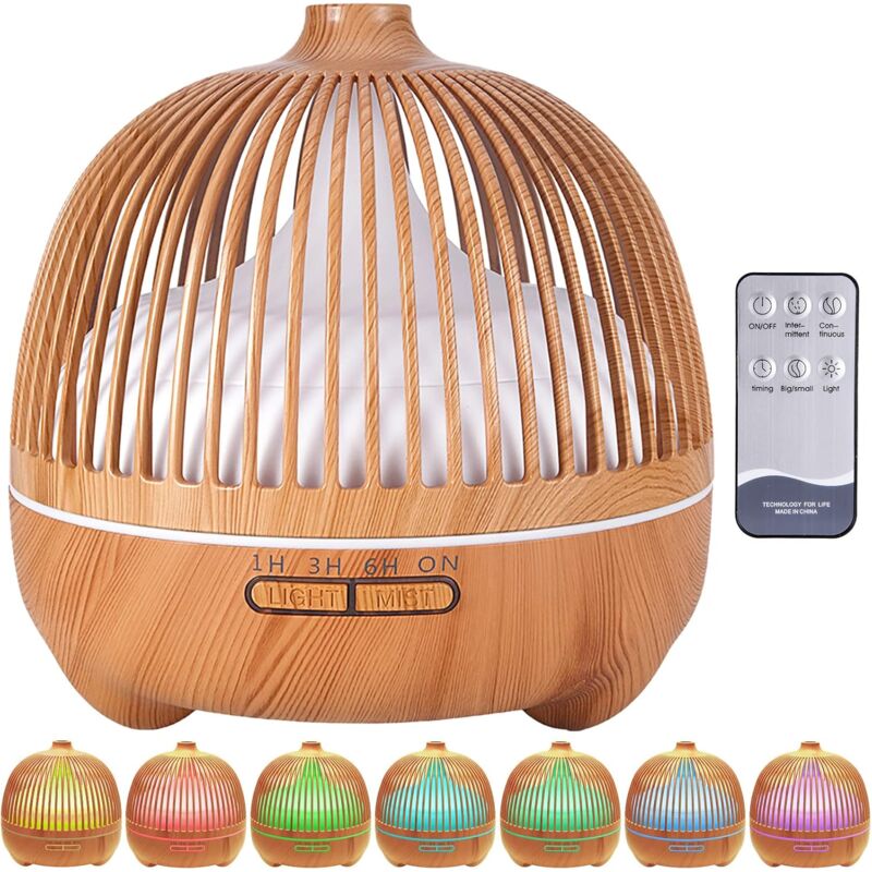 Ätherisches Öl-diffusor, Ultraschall-luftbefeuchter, Aromatherapie-diffusor Mit 7-farbigen Led-aromatherapie-lichtern
