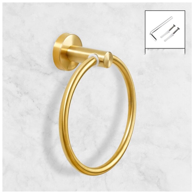 Gold – Handtuchring – Chrom – Handtuchhalter Aus Edelstahl Für Das Badezimmer