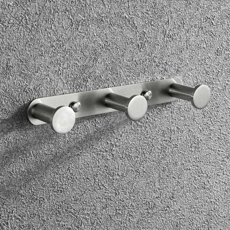Handtuchhaken, Wandgarderobenhaken, Handtuchhalter, Edelstahl-wandhaken Für Bad Und Küche (3 Gebürstete Haken)
