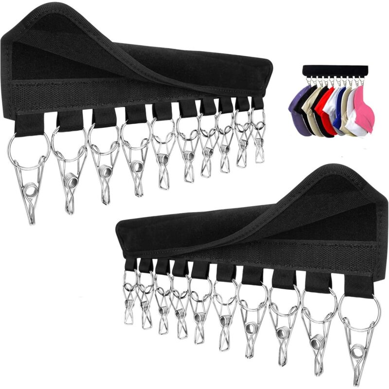 Hutständer-organizer, Mützenständer, Multifunktionaler Kleiderhaken (2er-pack)