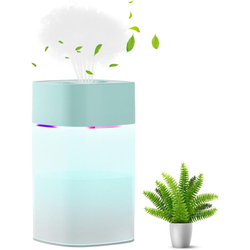 Luftbefeuchter, 400 Ml, Superleise, Automatische Abschaltung Und Buntes Nachtlicht, Tragbarer Mini-usb-luftbefeuchter Für Auto, Homeoffice Und Schlafzimmer