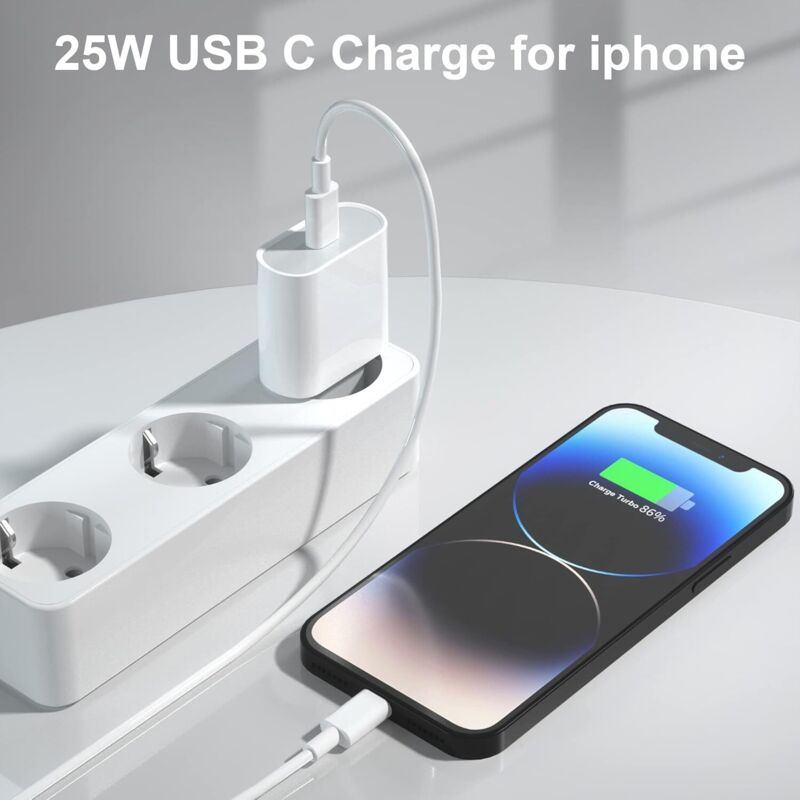 Usb-c-stecker, 20-w-schnellladekopf Für Iphone 14/14 Pro/14 Pro Max/14 Plus/13/12/11/se 2020/x/xs/xr